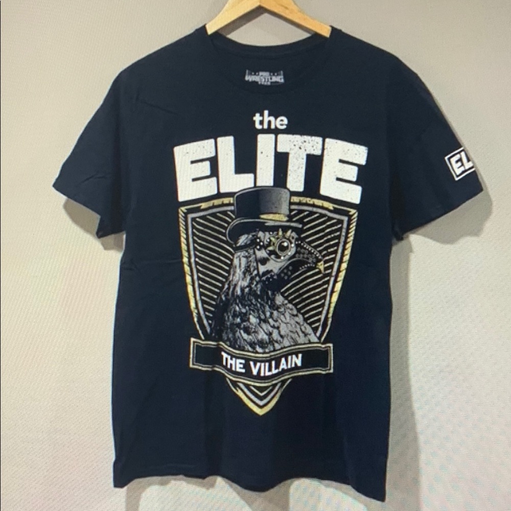 Black Graphic T-Shirt with Elite Design